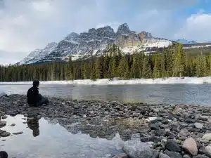 Castle Mountain view from Banff