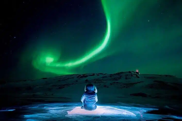 Northern lights in Nunavut