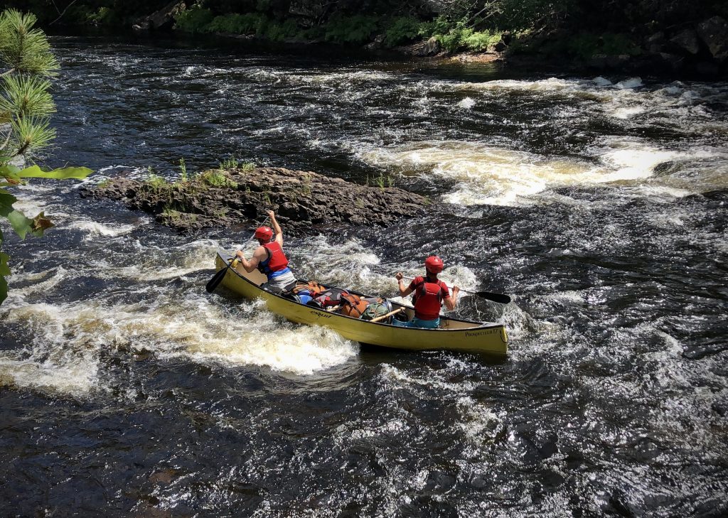 Paddlers in Whitewaters of Petawawa River