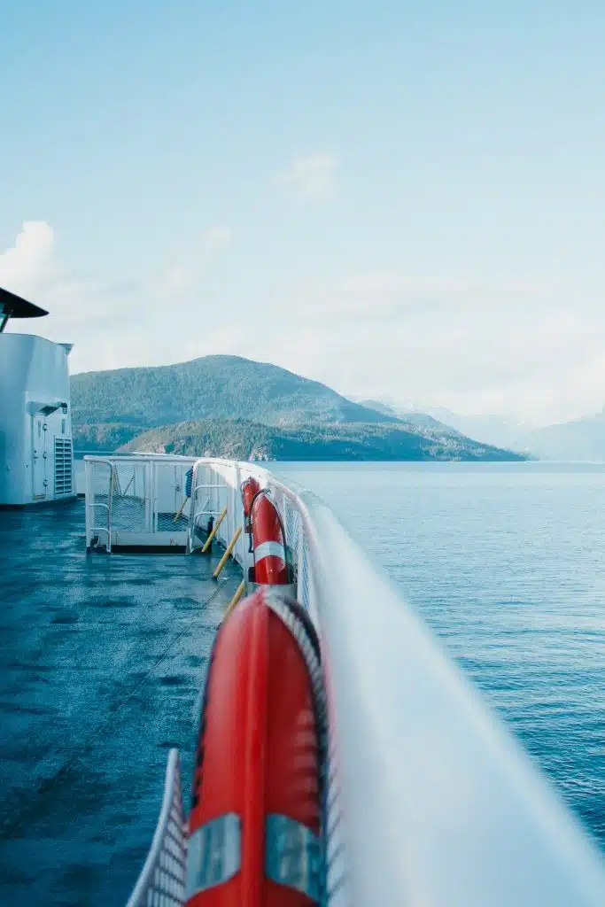 Ferry leaving from Vancouver British Columbia