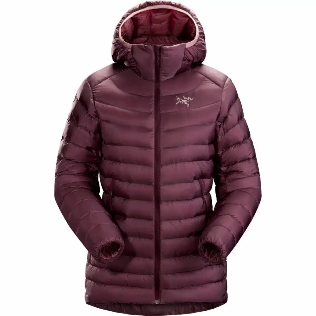 Maroon Arcteryx cerium LT for women