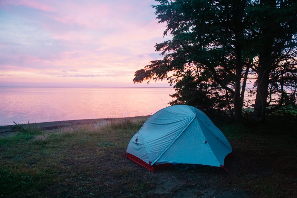 camping trip and hiking