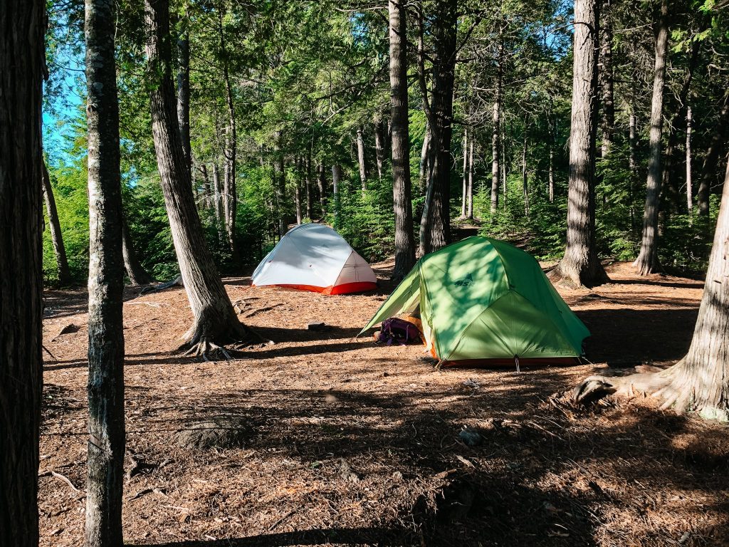 camping trip and hiking