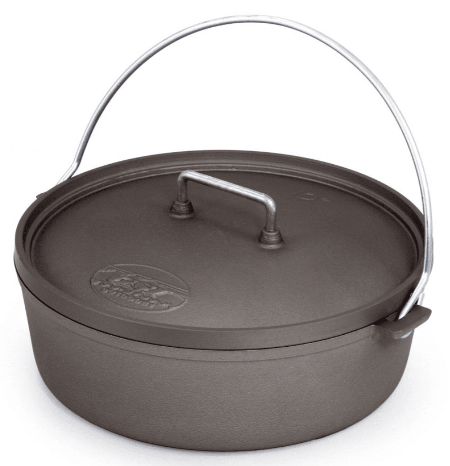 CampMaid 12 Pre-Seasoned 7 Quart Dutch Oven Without Legs