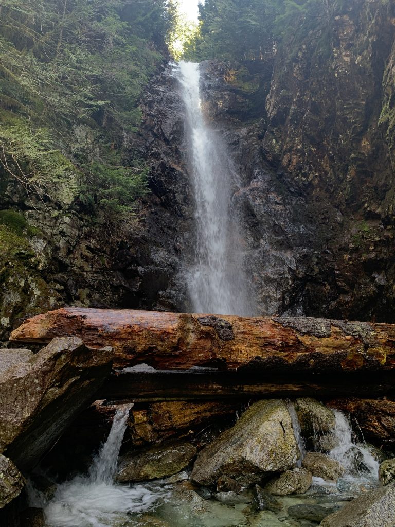 View of Norvan Falls, one of the easy hiking trails in Vancouver