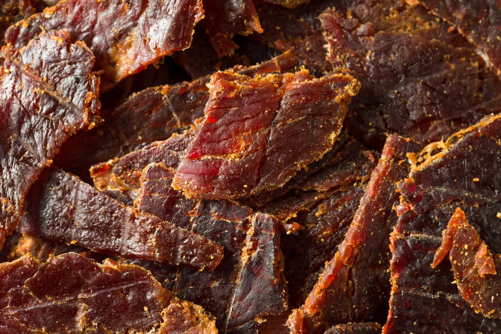 Beef jerky is another good hiking snack idea. You can make your own and buy it packaged.