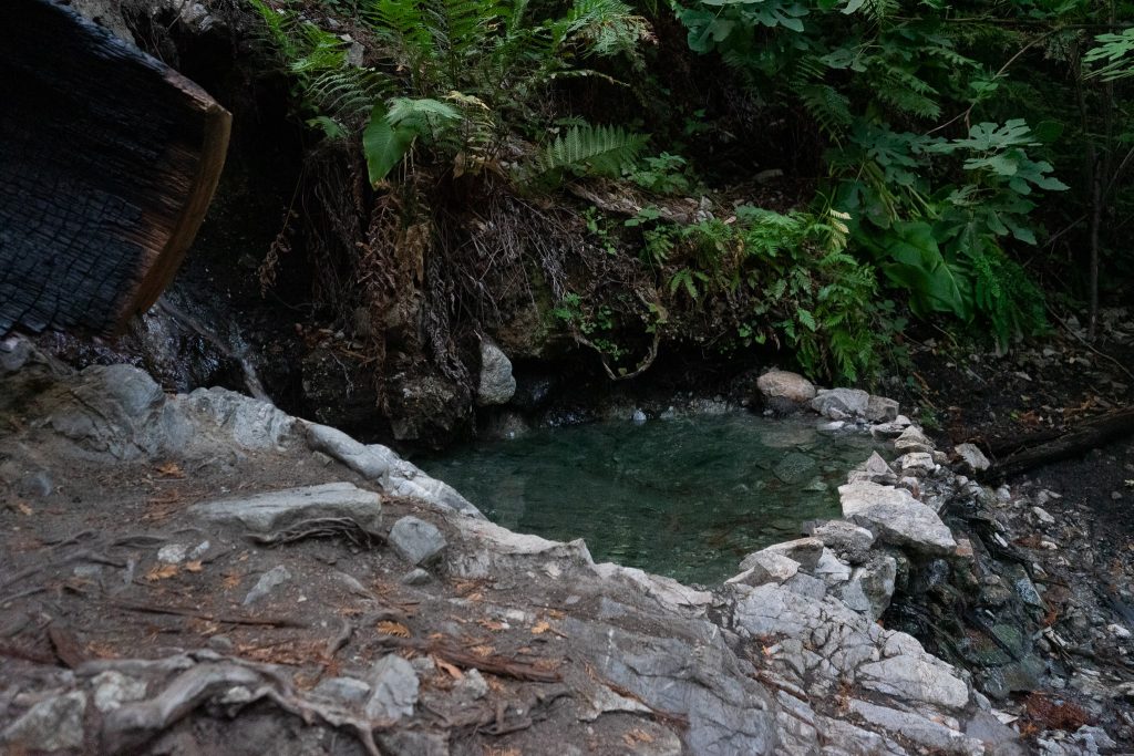 View of one of the pools at Sykes Hot Springs