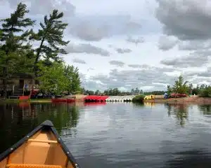 Canoeing vs Kayaking: Boats on the dock in georgian bay