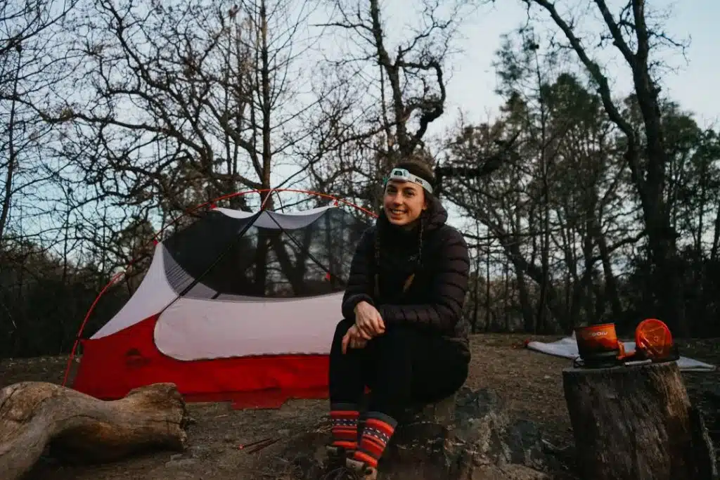 camping at ohlone wilderness trail