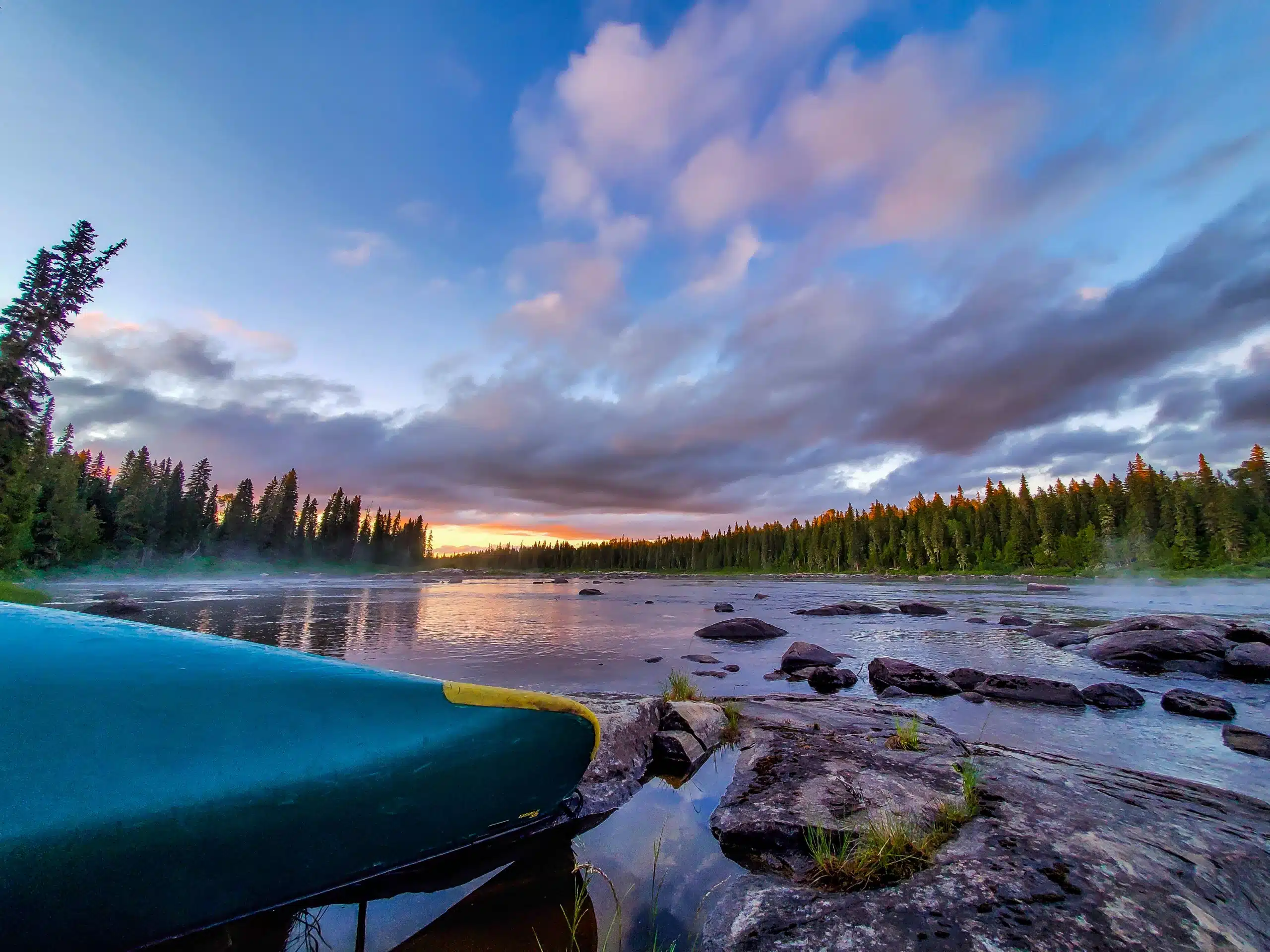 beautiful Missinaibi river sunset