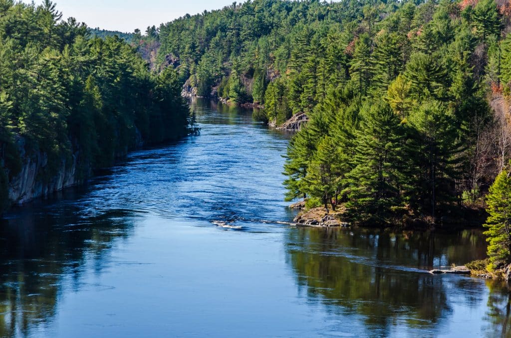 amazing view of Wolsey Bay to Dry pine bay at French river